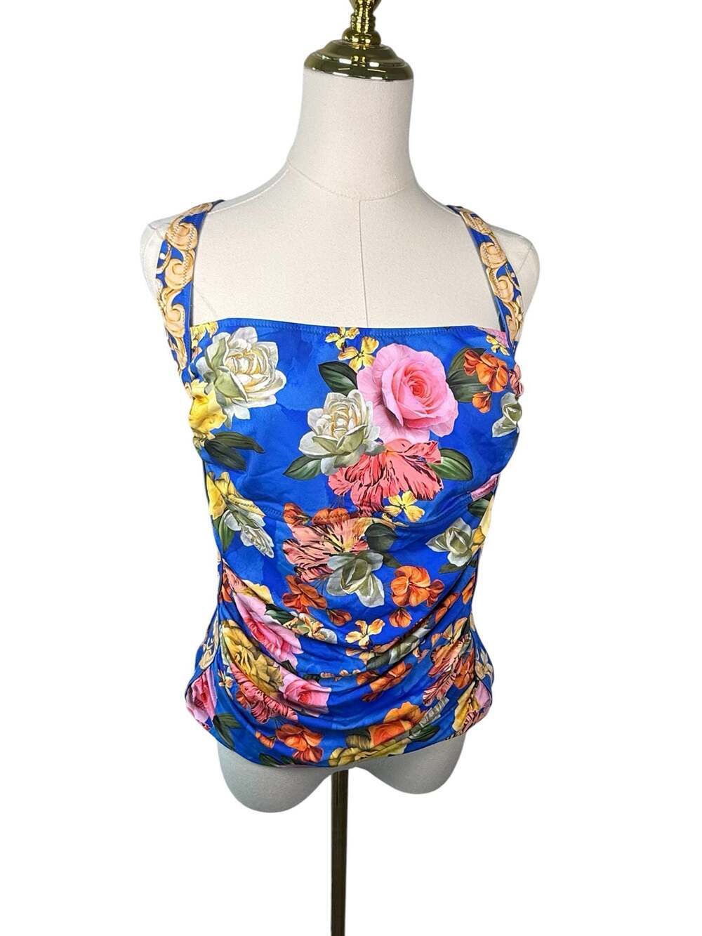 Johnny Was California Floral Print Tankini Swimsuit Set XXL